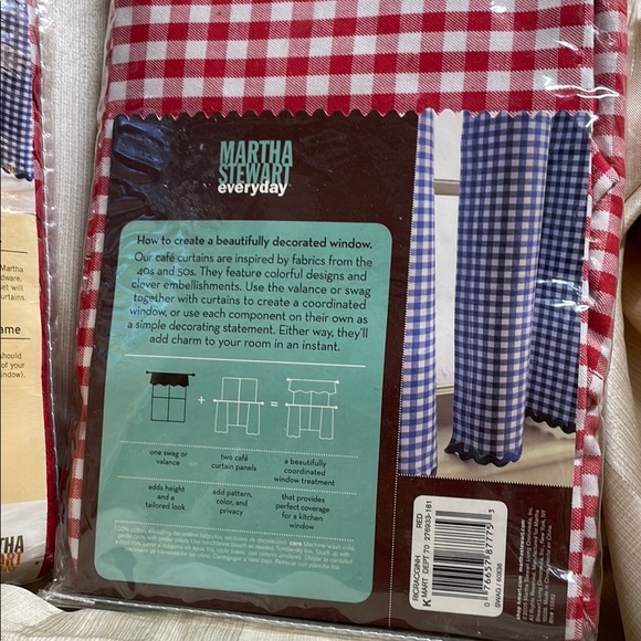 Martha Stewart Red Gingham Kitchen Linens 100%Cotton - Picture 5 of 6